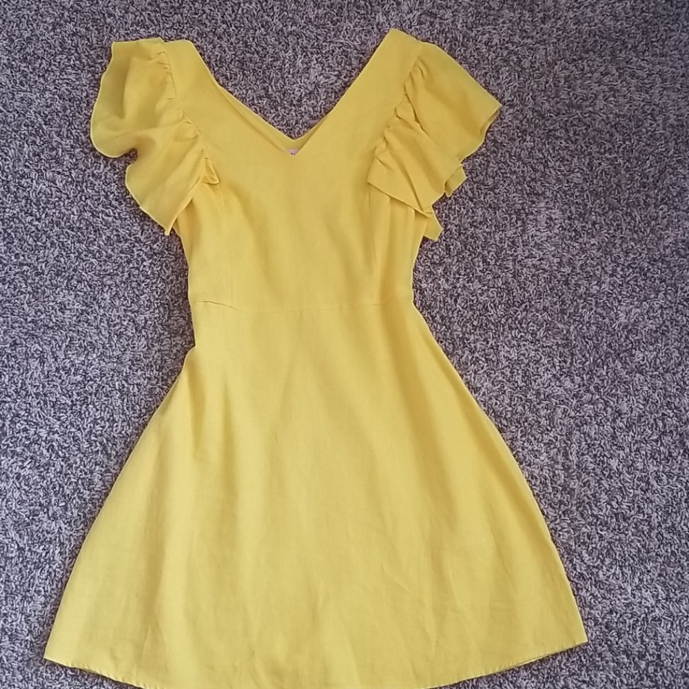 Bright yellow dress